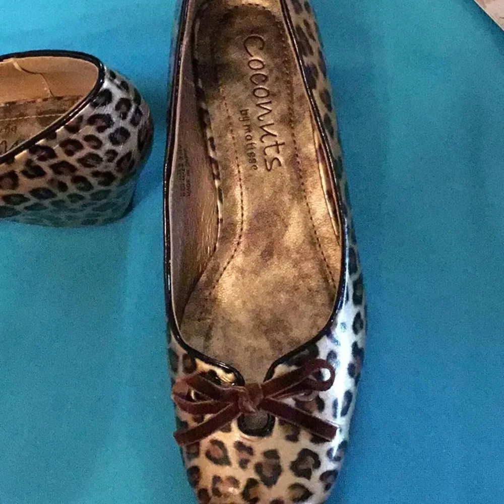 Animal print wedges in size 6 1/2 by COCONUTS